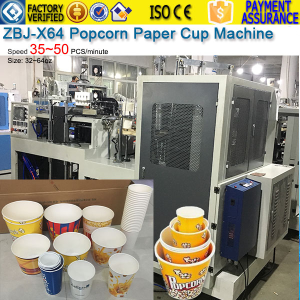 ZBJ-X64-Popcorn-Paper-Cup-Machine, paper bucket machine