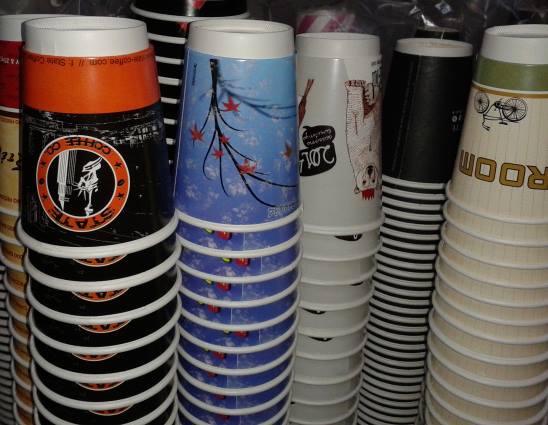 greece double wall paper cups
