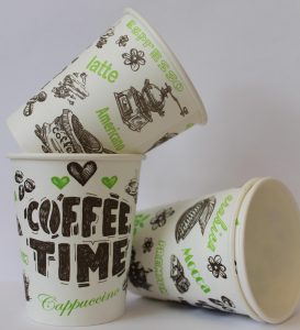 Customize logo printed coffee tea paper cups, Russia