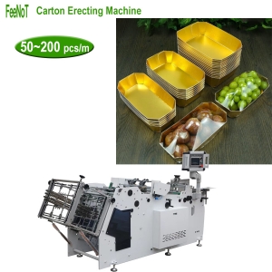 Octagon food box making machine - paper berry basket machine