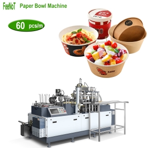 Paper salad bowl machine 60s - kraft brown bowl making machine