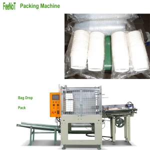 750 Paper bowl packaging machine 750 - Drop bag packing bowl cup