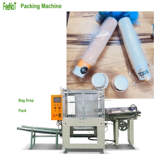 750 Paper cup packing machine 750 - Drop bag packaging cup bowl