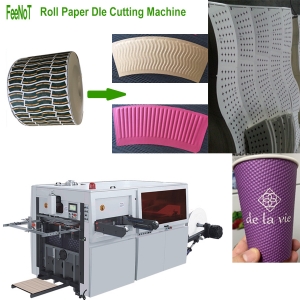 Paper cup cutting machine - cup fan blank stock die cutting