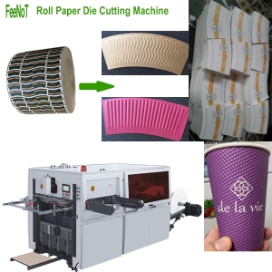 Paper cup die cutting machine - cup fan stock balnk cutter