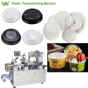 Plastic lid machine - glass container thermoforming machine-420