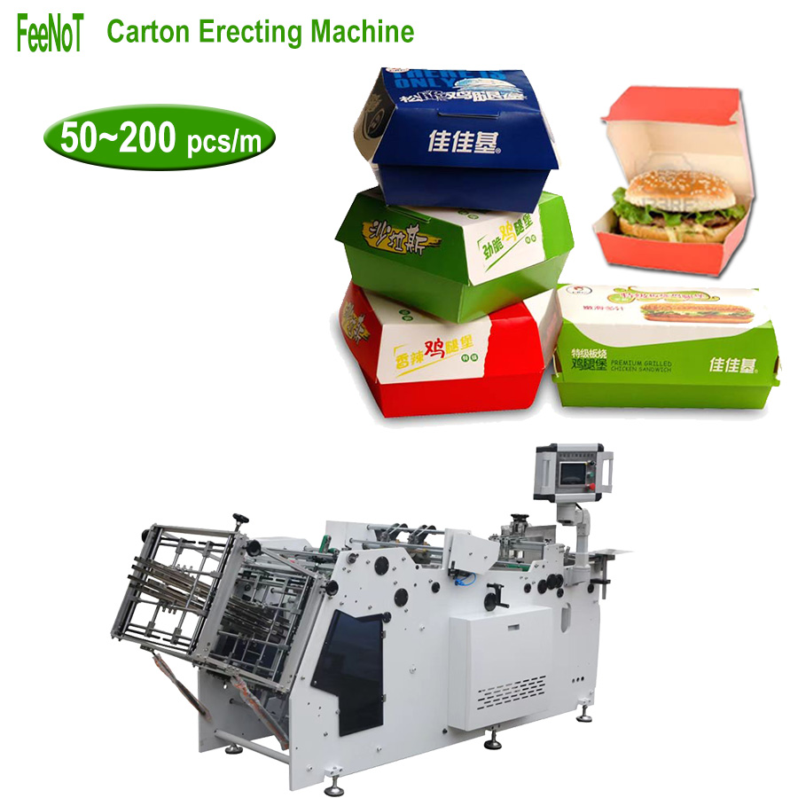 Machine à boîtes à hamburgers - faire de la nourriture hot dog snack boîte conteneur