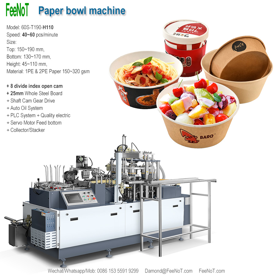 60s salad paper bowl machine new tech hot sale