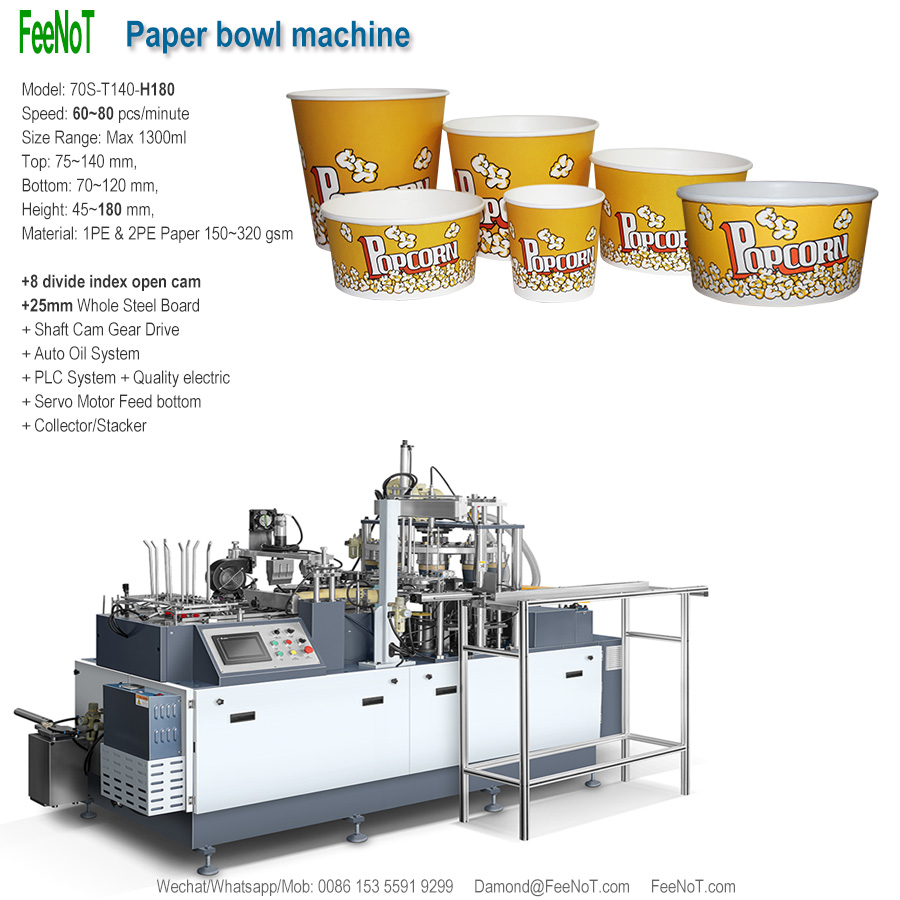 70s popcorn paper bowl machine new tech hot