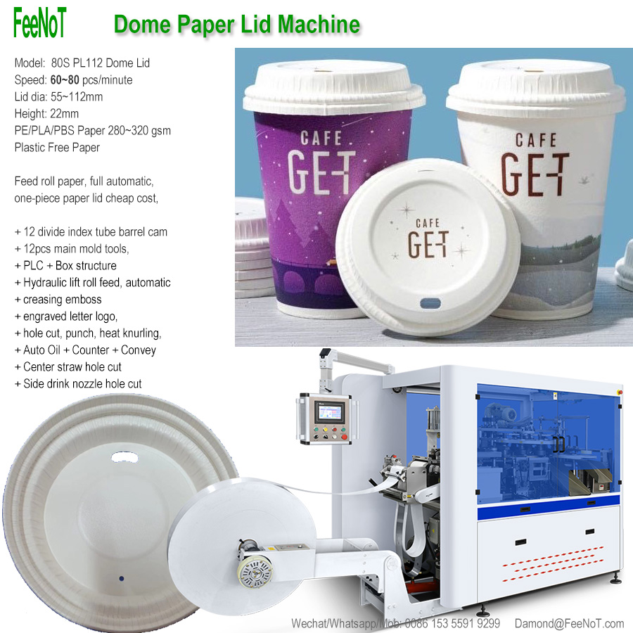 Argentina dome paper lid machine 77.2mm new tech hot