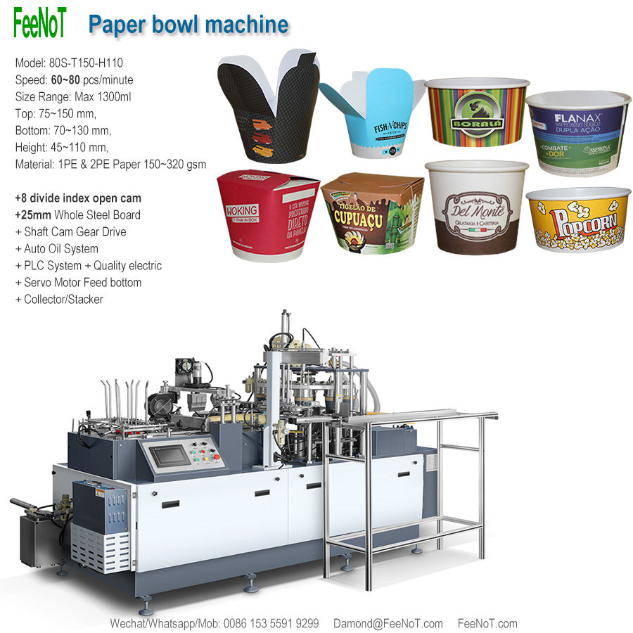 80s paper bowl making machine new tech hot