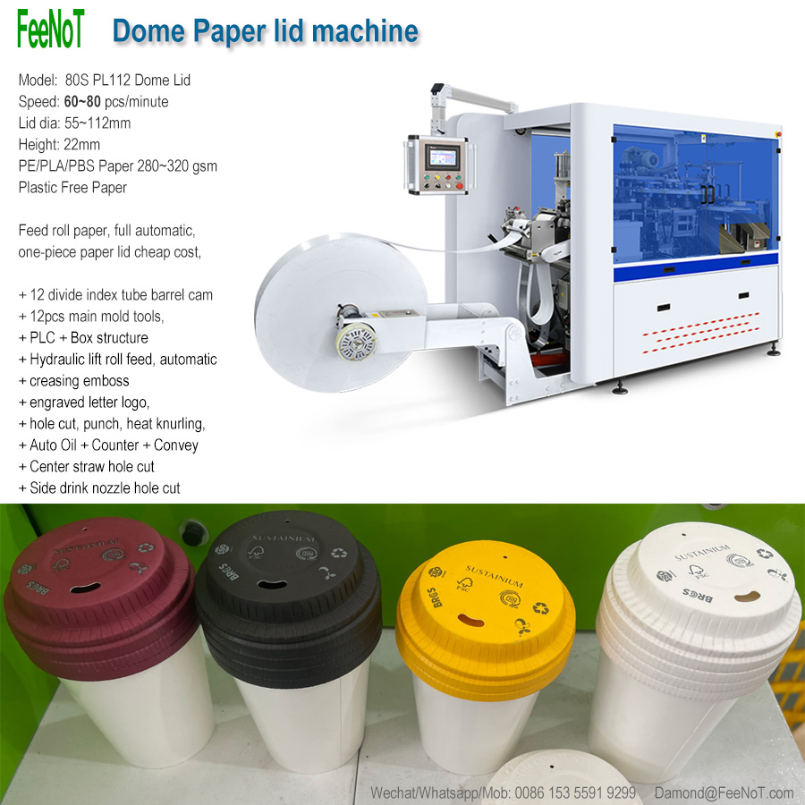 Turkey paper lid machine 90mm new tech hot sale