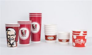 kfc mcdownlad burgerking paper cups