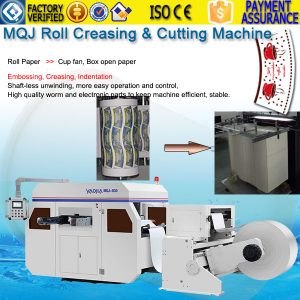 Roll paper plate tray die cutting machine MQJ-930