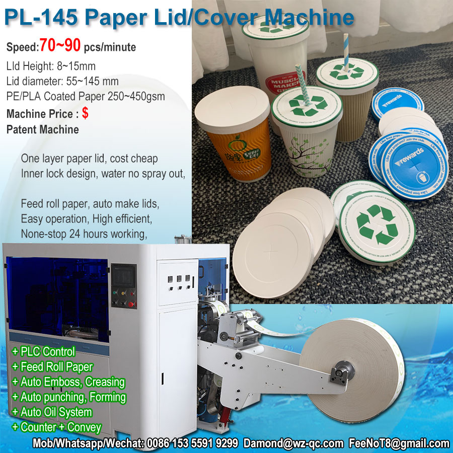 Jordan Paper lid machine & paper cup machine