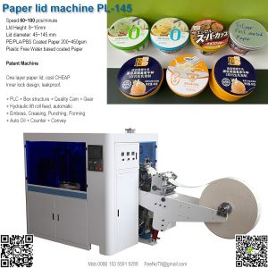 ice cream cup paper lid machine