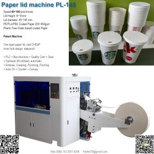 starbuck kfc side hole stack paper cup lid machine