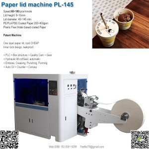 straw hole desert paper cup lid cover machine