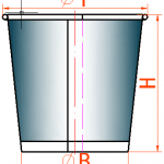 Paper Cup size dimensions info