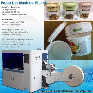 stackable paper lid paper cover paper cap machine