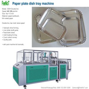 Silver paper plate making machine 800 new tech