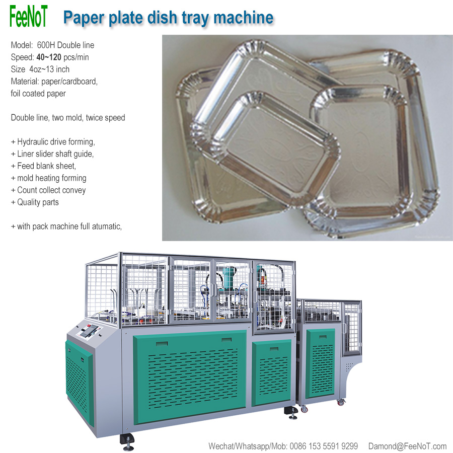 Silver paper plate making machine 800 new tech