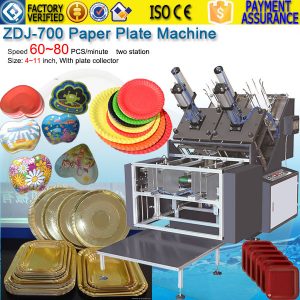 Paper plate making machine