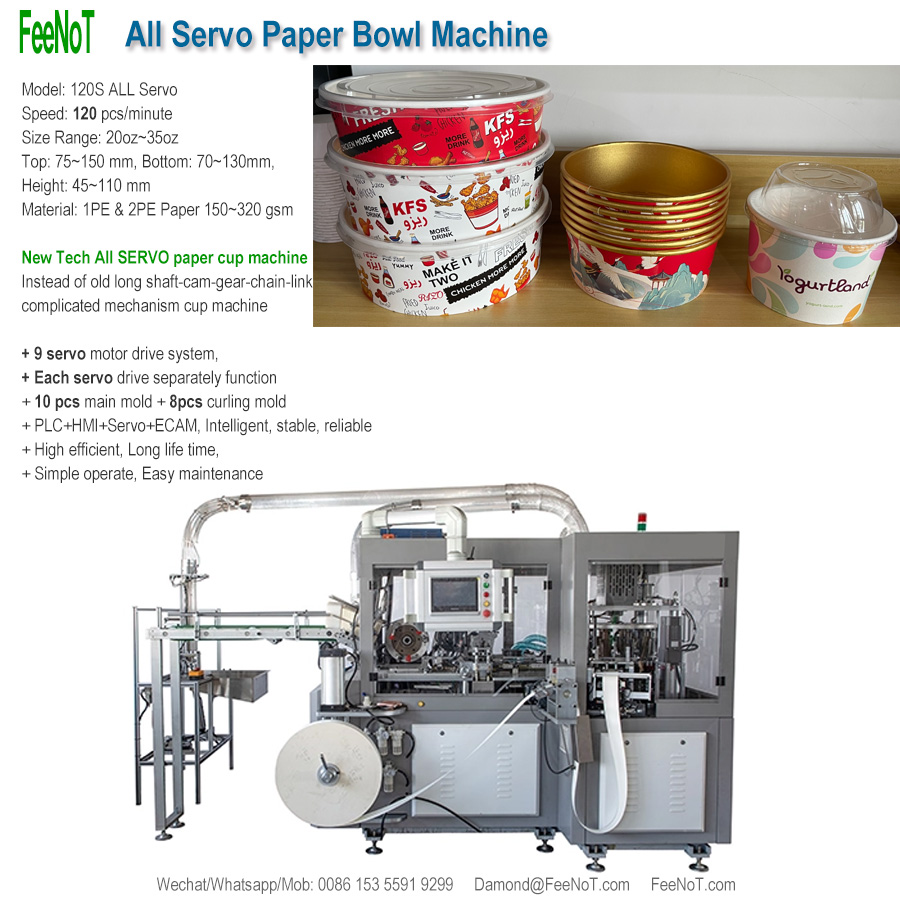 120s golden paper cup bowl machine new tech