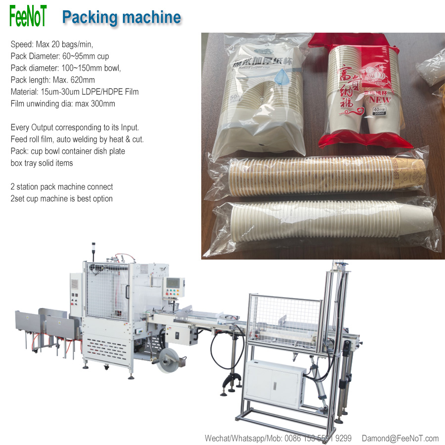 Salad bowl container packing machine 750 new tech