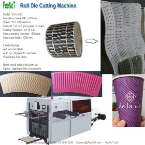 970 paper cup blank cutting machine new tech