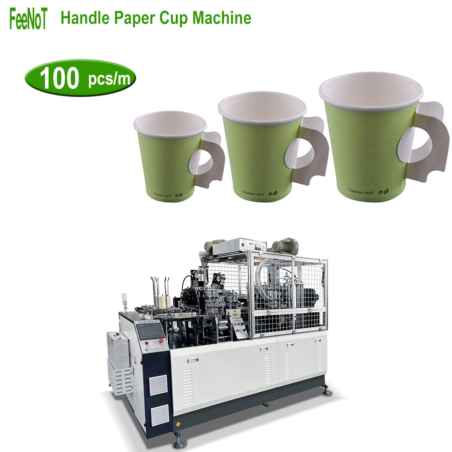 Paper cup handle machine