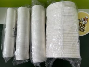 paper cup lid cover cap film packing machine