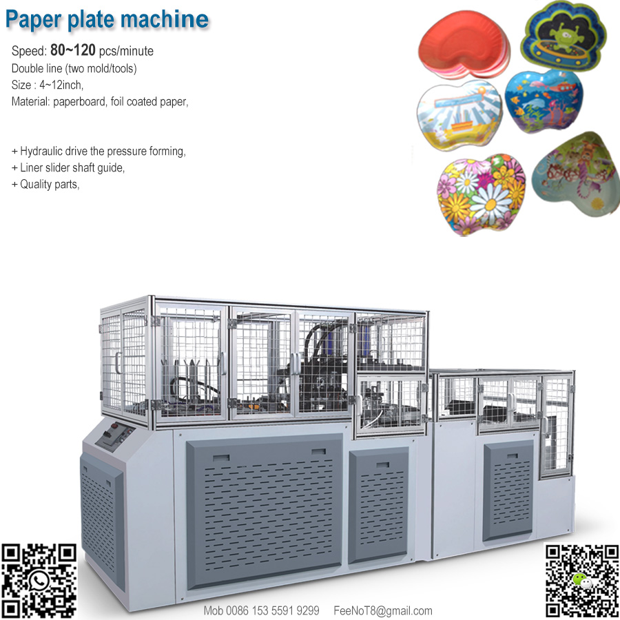 Irregular paper plate tray machine