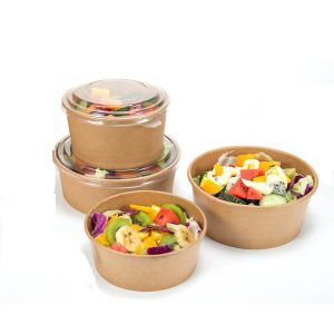 salad kraft paper bowl container machine